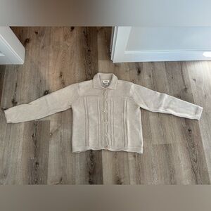 Talbots Vintage Cream Button-Up Cardigan